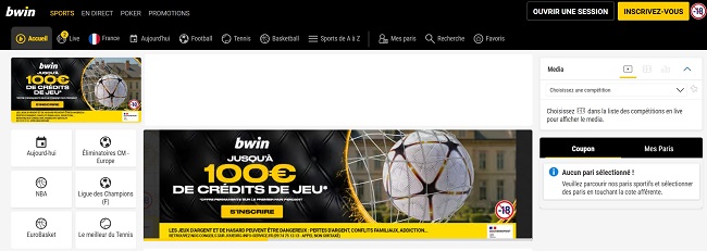 bwin selection casinos légal en france